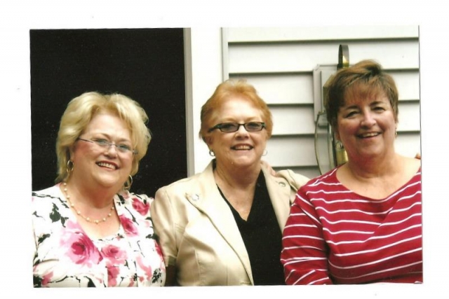Pat Orrell Messick, Jo Fulp Spach and Sandra Clifton Morrissey at the New Hampshire home of Sandra. Summer 2009.