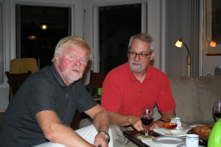 Engwall (Gary) and David share a brandy in his house in Stavanger, Norway, 2011