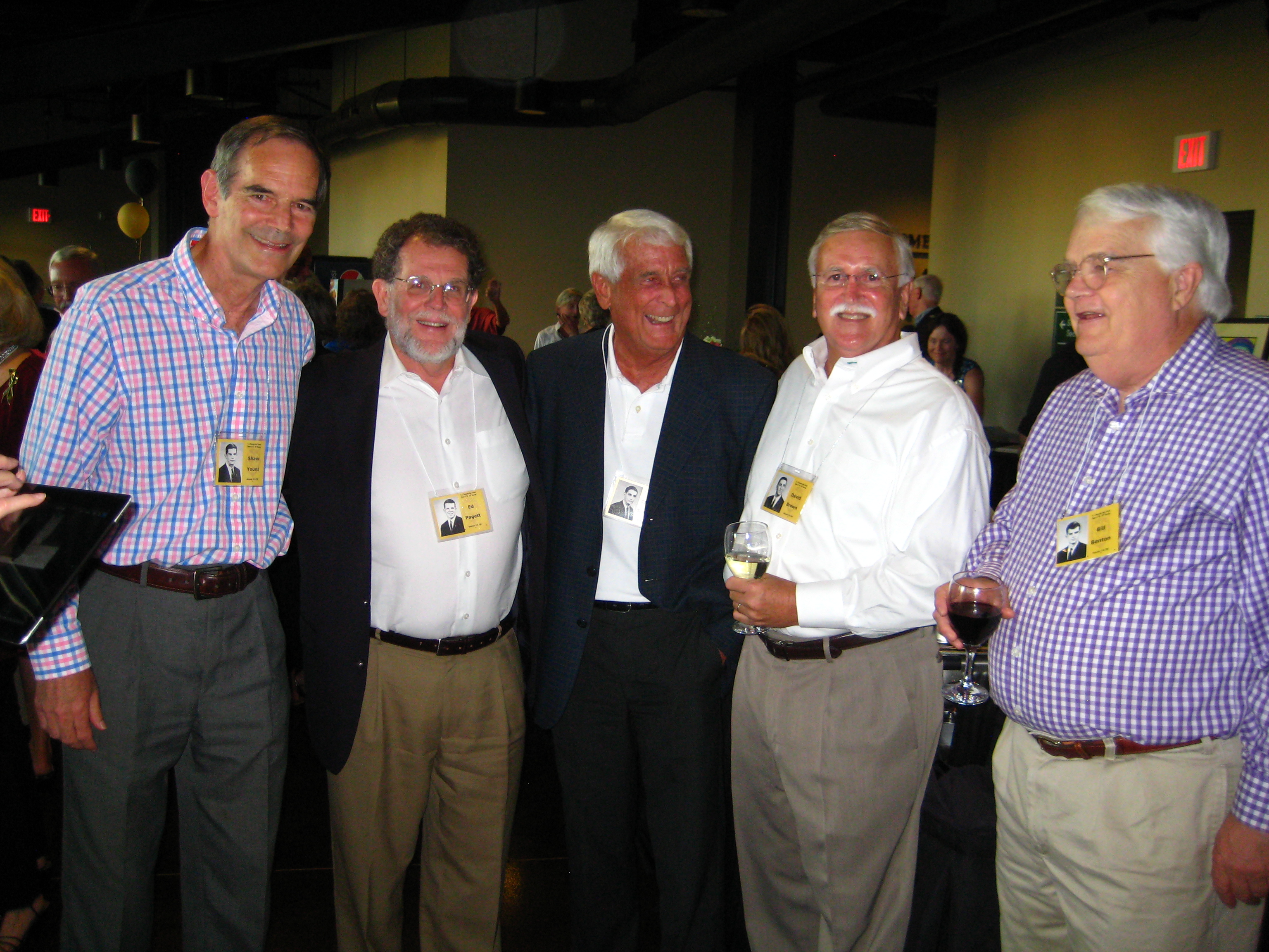 Shaw Yount, Ed Padgett, Charlie Sprinkle, David Brown and Bill Benton